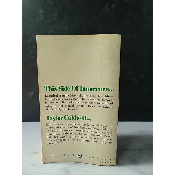 This Side Of Innocence By Taylor Caldwell Paperback - Picture 9 of 10